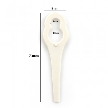 Universal Premiumpreis® Rasentrimmer Rasenmäher Plastik Ersatzmesser aus Kunststoff für verschiedene Hersteller, u.a. IKRA, BOSCH, Einhell, Florales, Primaster