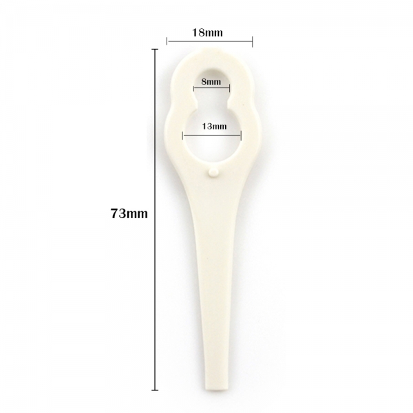 Universal Premiumpreis® Rasentrimmer Rasenmäher Plastik Ersatzmesser aus Kunststoff für verschiedene Hersteller, u.a. IKRA, BOSCH, Einhell, Florales, Primaster